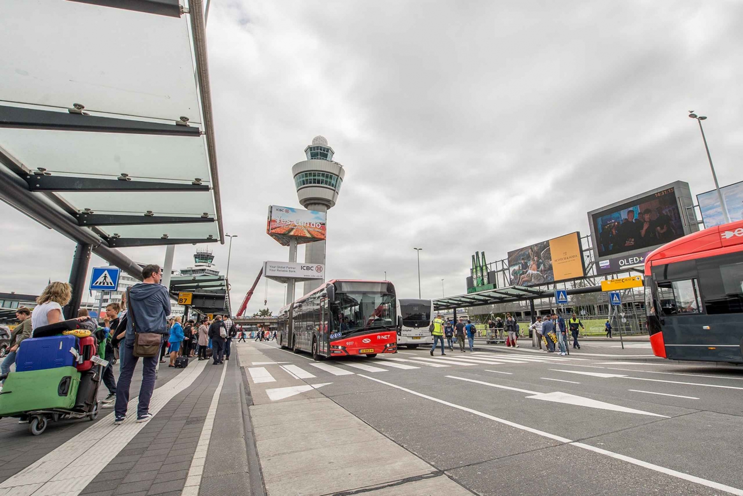 Haarlem : Transfert en bus express de l'aéroport vers le centre ville