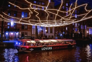 Kanalrundfart til lysfestivalen med ubegrænset drikkevarer