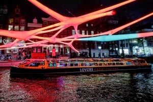 Kanalrundfart til lysfestivalen med ubegrænset drikkevarer
