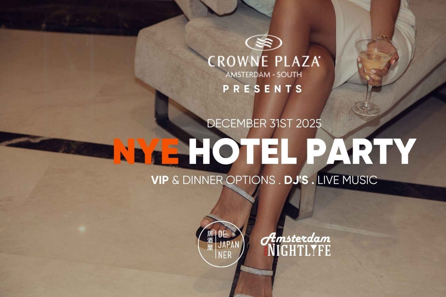 Fiesta de Nochevieja en el hotel 2025-2026: Crowne Plaza Amsterdam - South