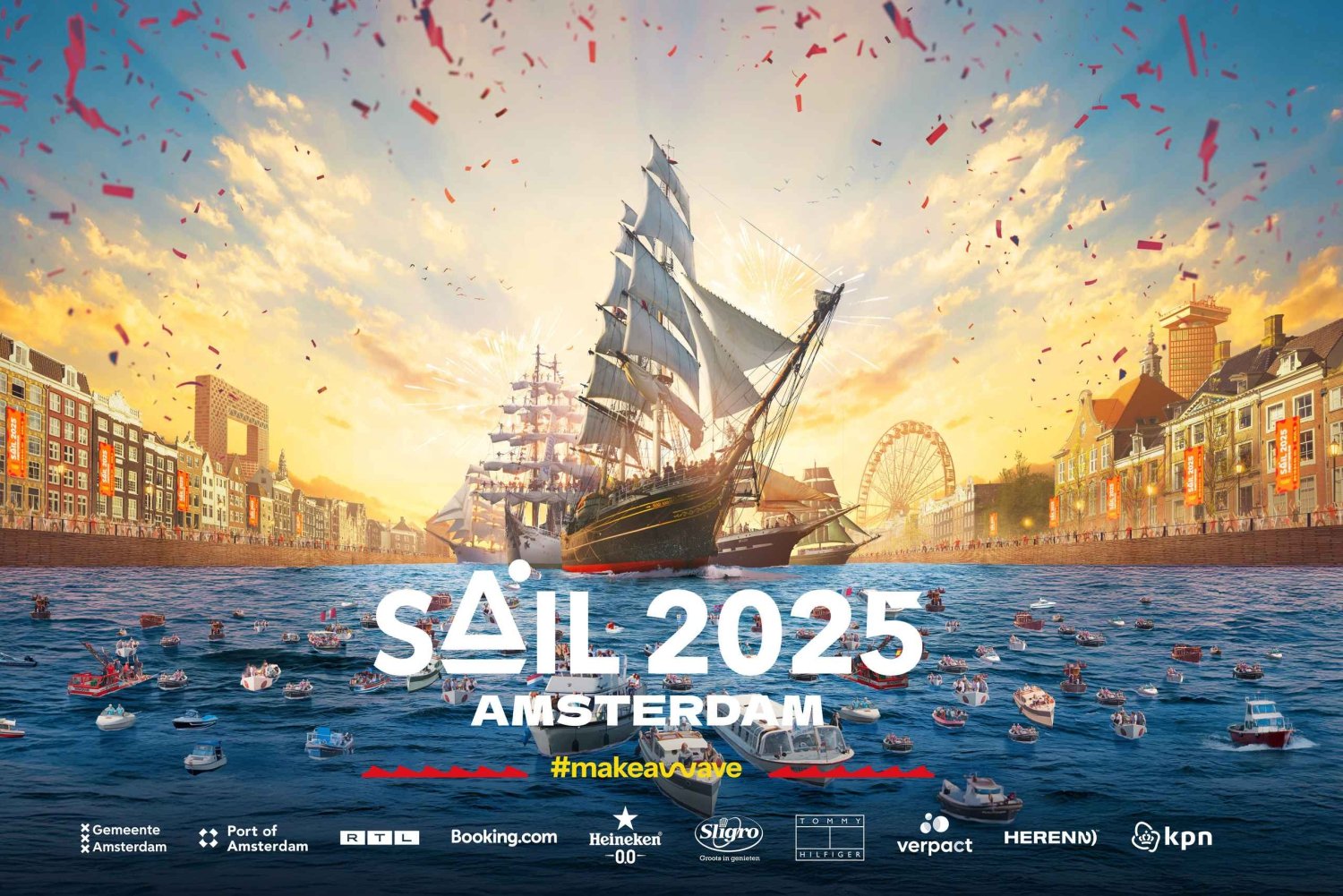 SAIL Amsterdam Official Organizer: Tall Ships Cruise w Lunch