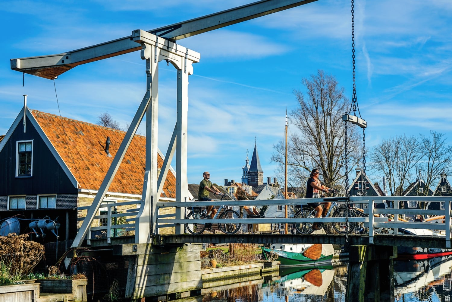 Volendam: Bike Rental including Highlights-Routes