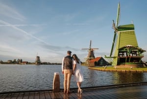 Zaanse Schans : Photoshoot près d'Amsterdam avec des moulins à vent