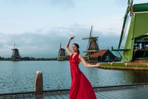Zaanse Schans : Photoshoot près d'Amsterdam avec des moulins à vent