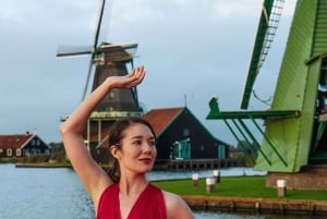 Zaanse Schans : Photoshoot près d'Amsterdam avec des moulins à vent