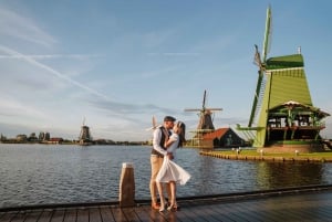 Zaanse Schans : Photoshoot près d'Amsterdam avec des moulins à vent