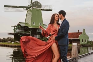 Zaanse Schans: Zaans Zaanseans: Valokuvasarja lähellä Amsterdamia tuulimyllyjen kanssa