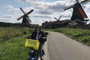 Zaanse Schans: Vindmøller, træsko og ost på elektrisk scooter