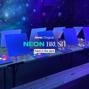 Neon Brush: A Glow-in-the-Dark Painting Experience