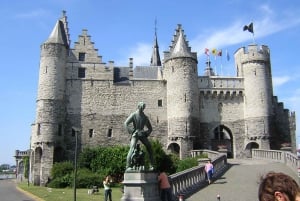Antwerpia: Wycieczka piesza z Steen do Dworca Centralnego