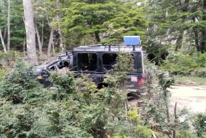 Aventura 4x4 no Lago Fagnano saindo de Ushuaia