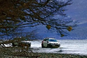 Aventura 4x4 no Lago Fagnano saindo de Ushuaia
