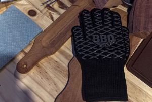 Asado Argentino num terraço privado. Hora do pôr do sol.