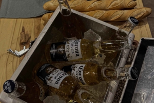 Asado Argentino num terraço privado. Hora do pôr do sol.