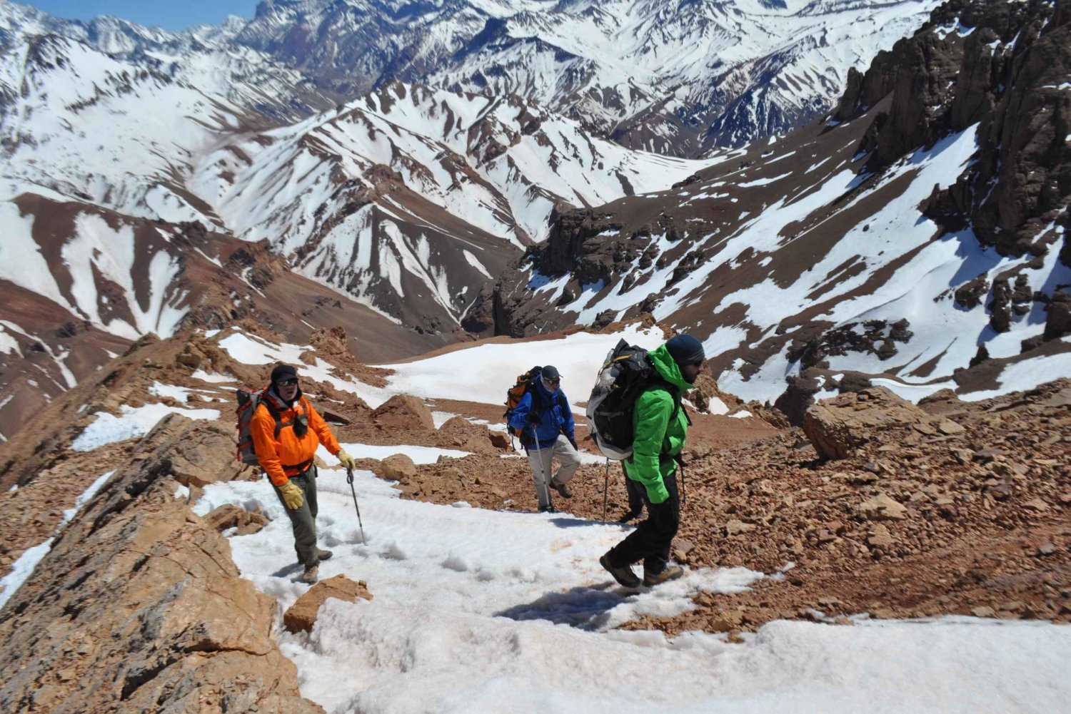 Bestigning av Cerro Penitentes 4300 m ö.h.