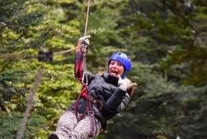 Bariloche: Zip Line Canopy Adventure with 4x4 Ride