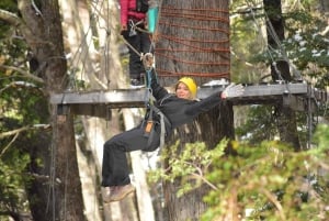 Bariloche: Zip Line Canopy Adventure med 4x4 Ride