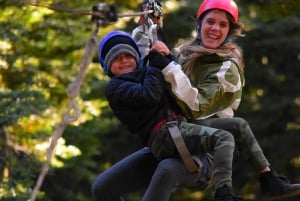 Bariloche: Aventura em tirolesa com passeio de 4x4