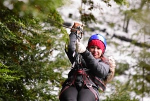 Bariloche: Zip Line Canopy Adventure z przejażdżką 4x4