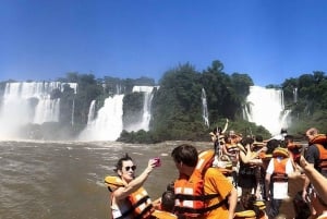 Brazilian and Argentina Falls with Great Adventure on boats