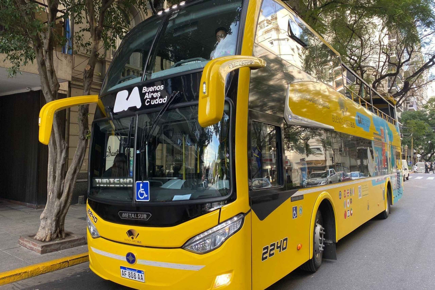 Buenos Aires Bus:Hop on-hop off 48hs+Navigatie+GratisCityPass
