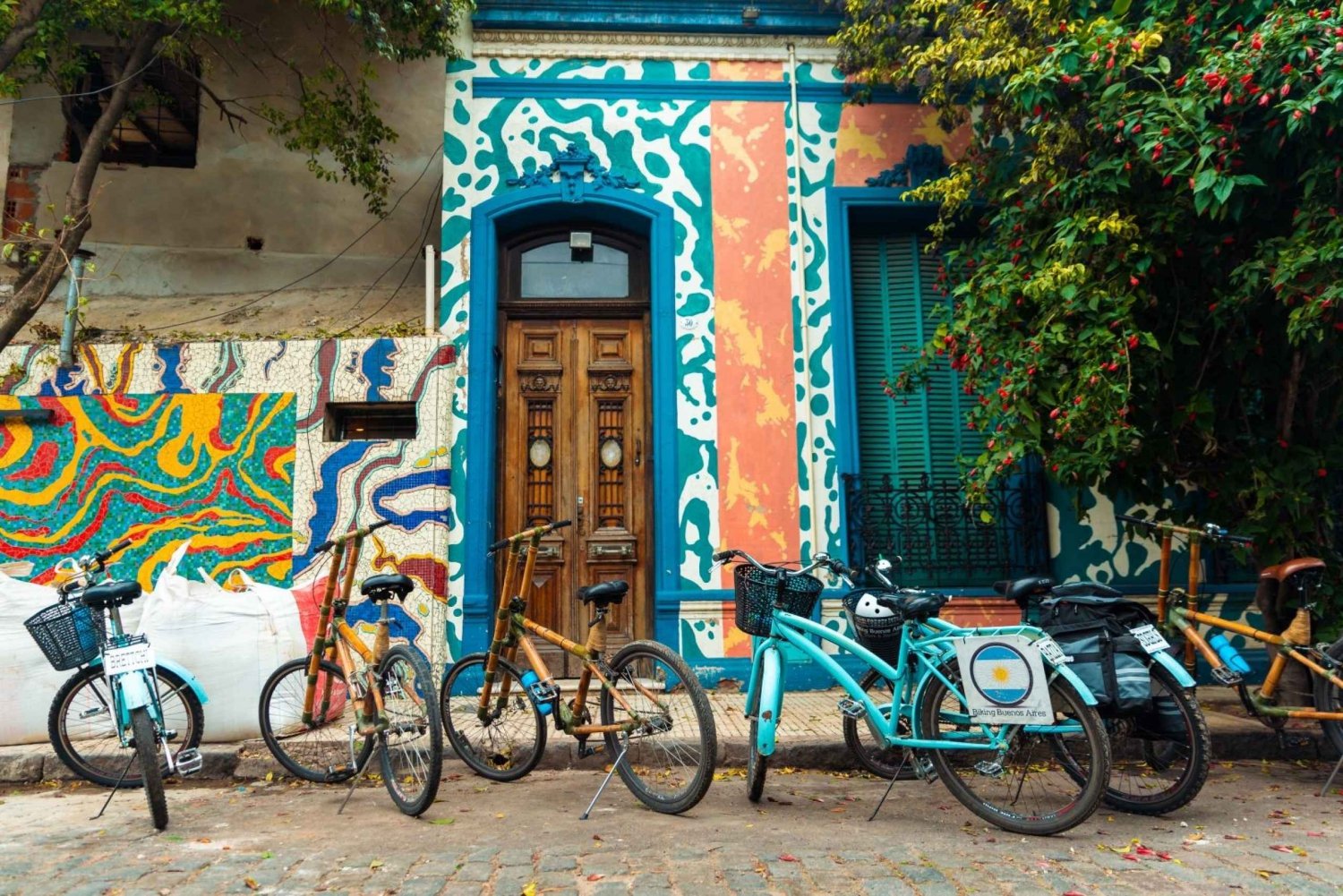 Buenos Aires: Tour in bicicletta dei graffiti e dell'arte urbana con pranzo