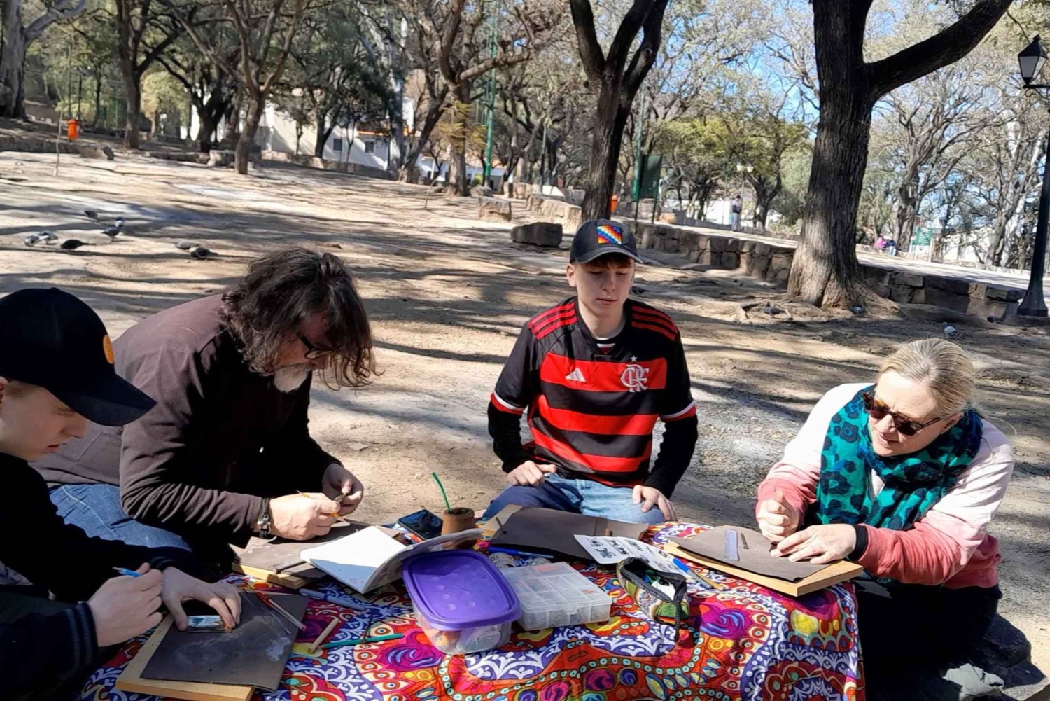 Saltan kaupunki: Alpakka- ja nahkakäsityöpaja ulkoilmassa!