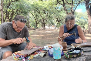 City of Salta: Alpaca and leather handicraft workshop in the open air!