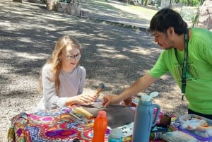 City of Salta: Alpaca and leather handicraft workshop in the open air!
