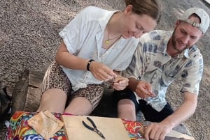 City of Salta: Alpaca and leather handicraft workshop in the open air!