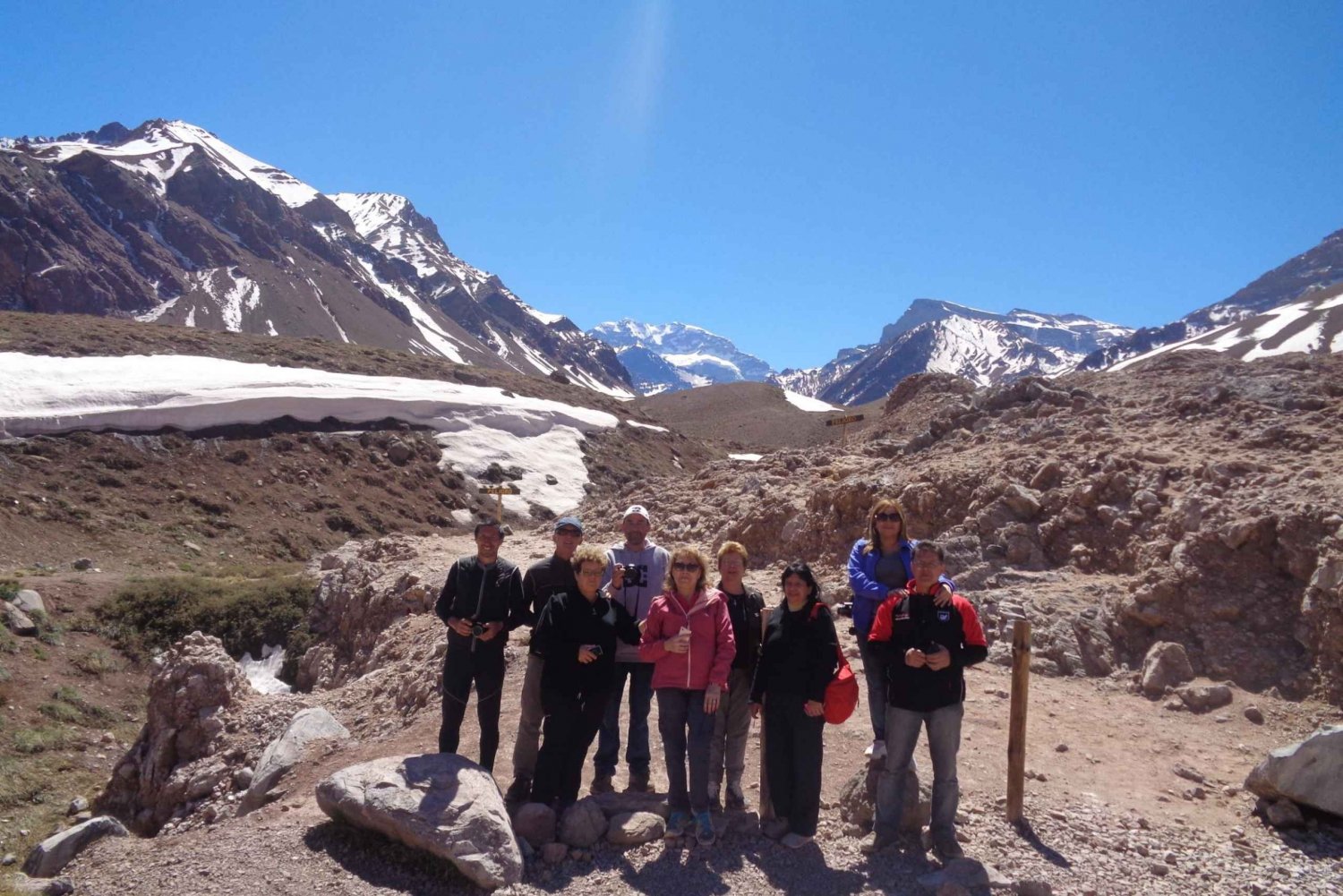 Depuis Mendoza : montagne de l'Aconcagua dans les Andes
