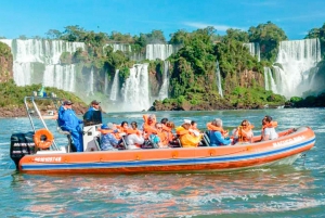 From Puerto Iguazu: Brazilian Falls with Boat Adventure