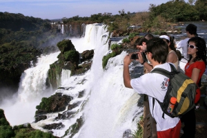 Heldag Iguassufallene på begge sider - Brasil og Argentina