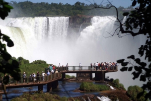 Heldags Iguassu-vandfaldene på begge sider - Brasilien og Argentina