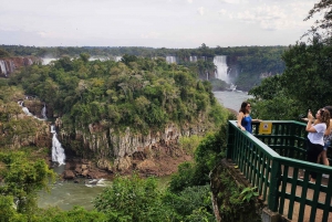 Heldag Iguassufallene på begge sider - Brasil og Argentina