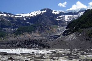 Hele dag Mount Tronador, eeuwige sneeuw en hangende gletsjers
