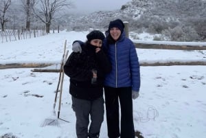 Senderismo y Asado Argentino en La Precordillera de Los Andes.