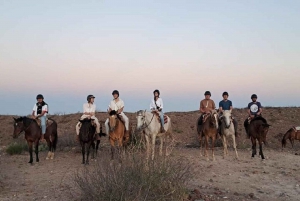 Paardrijden bij zonsondergang en diner in Mendoza