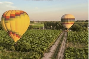 Heißluftballonfahrt über die Weinberge von Mendoza und Weintrinken