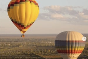 Heißluftballonfahrt über die Weinberge von Mendoza und Weintrinken