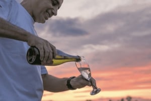 Heißluftballonfahrt über die Weinberge von Mendoza und Weintrinken