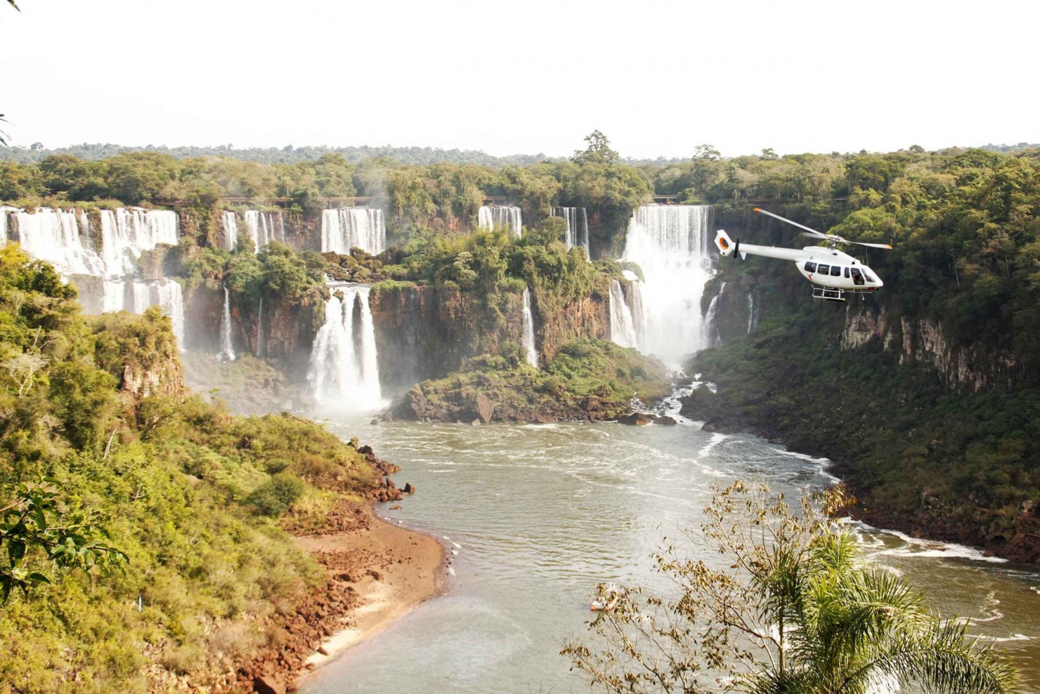 Iguazu Falls 10-minuters panoramaflygning med helikopter