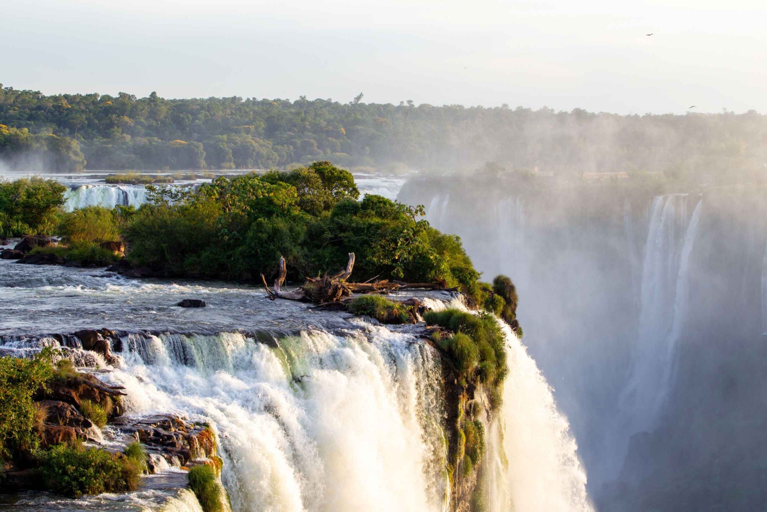 Iguazu Falls: Argentina and Brazil Sunset on the Same Day