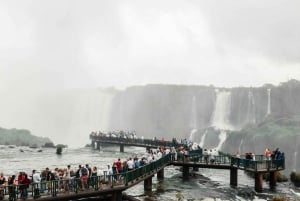 Wciągające wodospady Iguazú: Spacer z przewodnikiem, przejażdżka pociągiem i rejs łodzią