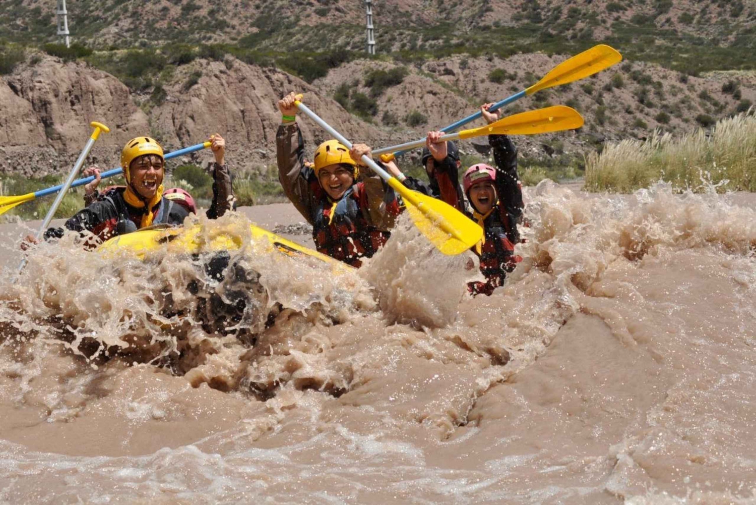 Mendoza: 12 km rivierraftingtour in de Andes