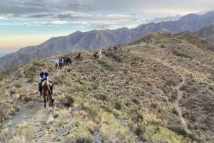 Mendoza: Sunset Horse Back Riding i bjergene og BBQ