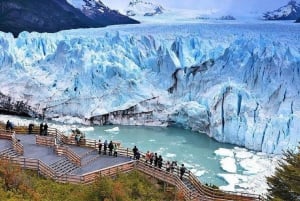 Perito Moreno kokopäiväinen minitrekking kuljetuksella ja kävelyteillä