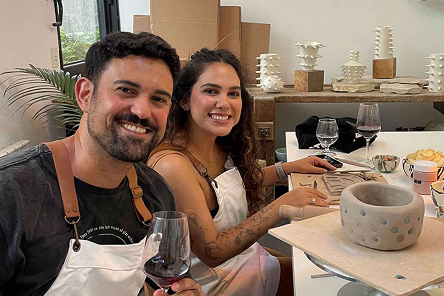 Clase de vino y cerámica para principiantes en Buenos Aires Argentina