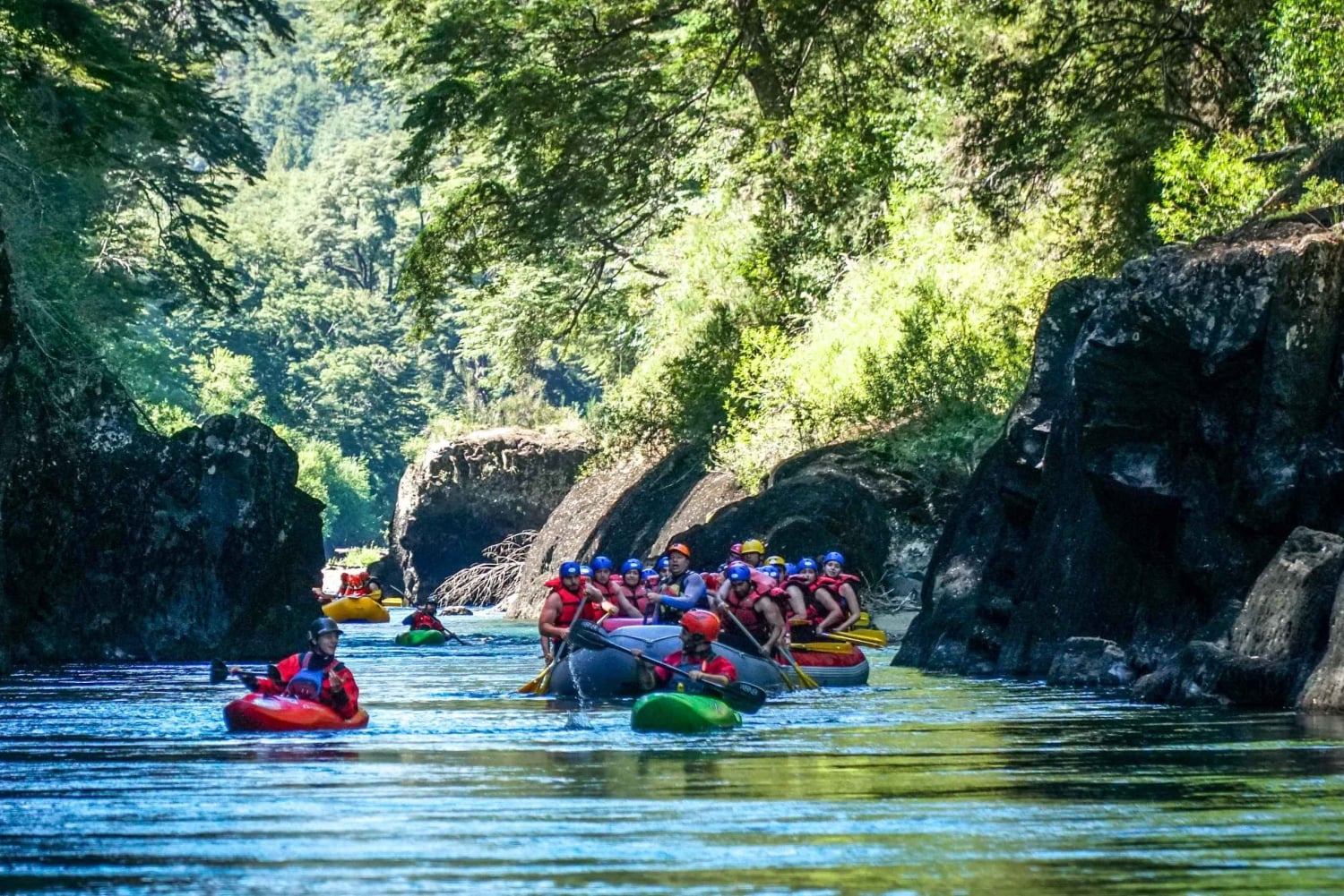 Rafting og ridning i El Manso, med avgang fra Bariloche