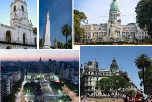 Buenos Airesin sydän: Congreso, Avenida de Mayo ja Plaza de Mayo.